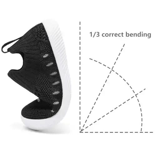 MORENDL Baby Toddler Walking Socks Non-Slip Breathable Unisex Casual Sneakers - 5