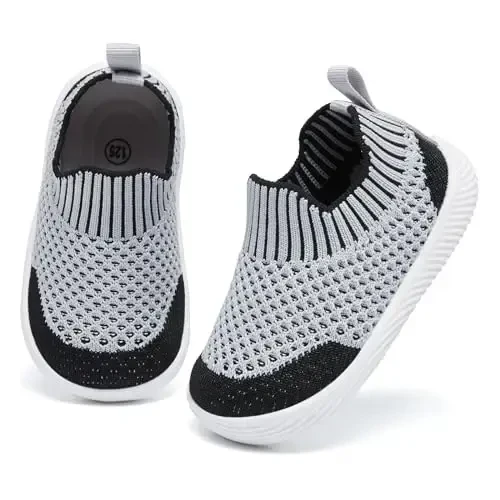 MORENDL Baby Toddler Walking Socks Non-Slip Breathable Unisex Casual Sneakers - 2