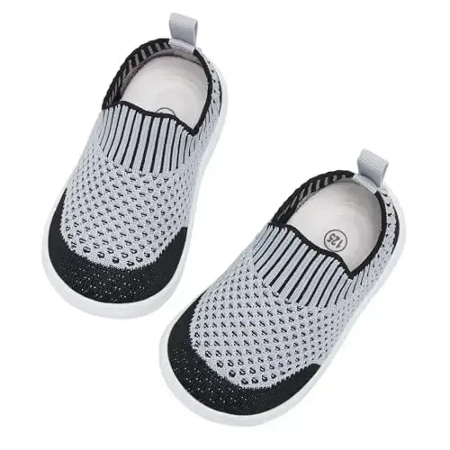 MORENDL Baby Toddler Walking Socks Non-Slip Breathable Unisex Casual Sneakers - 3