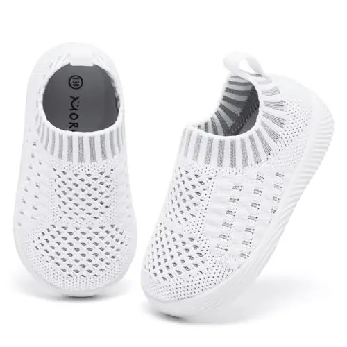 MORENDL Baby Toddler Walking Socks Non-Slip Breathable Unisex Casual Sneakers - 2