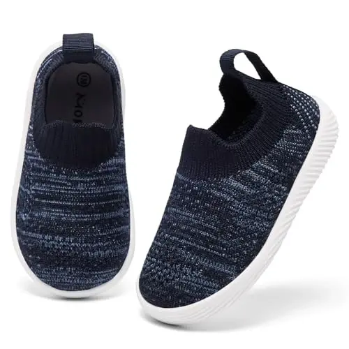 MORENDL Baby Toddler Walking Socks Non-Slip Breathable Unisex Casual Sneakers - 5