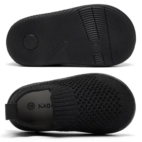 MORENDL Baby Toddler Walking Socks Non-Slip Breathable Unisex Casual Sneakers - 4