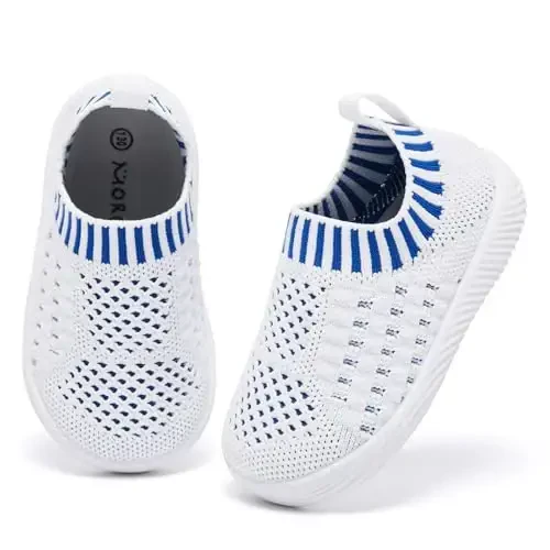 MORENDL Baby Toddler Walking Socks Non-Slip Breathable Unisex Casual Sneakers - 2