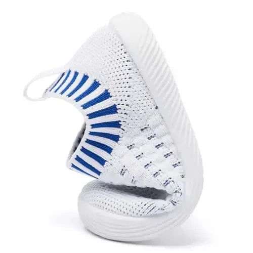 MORENDL Baby Toddler Walking Socks Non-Slip Breathable Unisex Casual Sneakers - 5