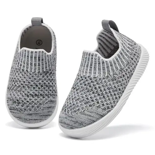 MORENDL Baby Toddler Walking Socks Non-Slip Breathable Unisex Casual Sneakers - 2