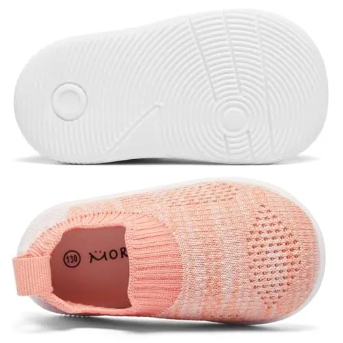 MORENDL Baby Toddler Walking Socks Non-Slip Breathable Unisex Casual Sneakers - 3