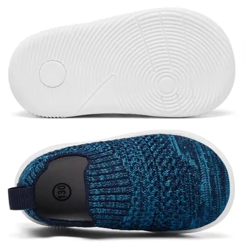 MORENDL Baby Toddler Walking Socks Non-Slip Breathable Unisex Casual Sneakers - 4