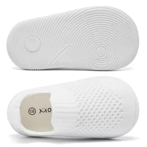 MORENDL Baby Toddler Walking Socks Non-Slip Breathable Unisex Casual Sneakers - 4