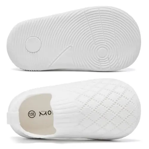 MORENDL Baby Toddler Walking Socks Non-Slip Breathable Unisex Casual Sneakers - 4