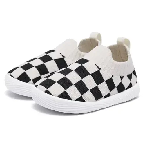 MORENDL Baby Toddler Walking Socks Non-Slip Breathable Unisex Casual Sneakers - 1