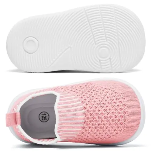 MORENDL Baby Toddler Walking Socks Non-Slip Breathable Unisex Casual Sneakers - 4