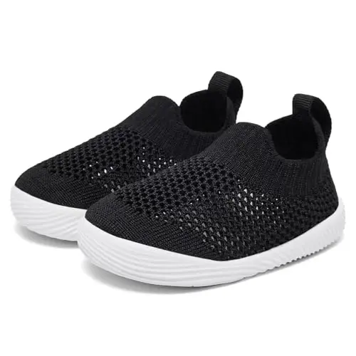 MORENDL Baby Toddler Walking Socks Non-Slip Breathable Unisex Casual Sneakers - 1