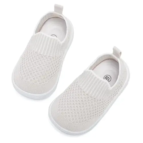 MORENDL Baby Toddler Walking Socks Non-Slip Breathable Unisex Casual Sneakers - 3