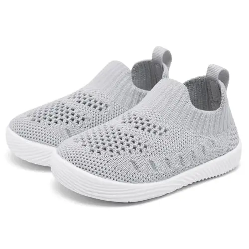 MORENDL Baby Toddler Walking Socks Non-Slip Breathable Unisex Casual Sneakers - 1