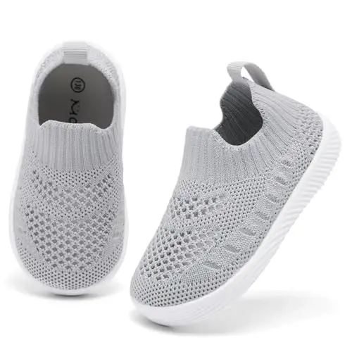 MORENDL Baby Toddler Walking Socks Non-Slip Breathable Unisex Casual Sneakers - 3
