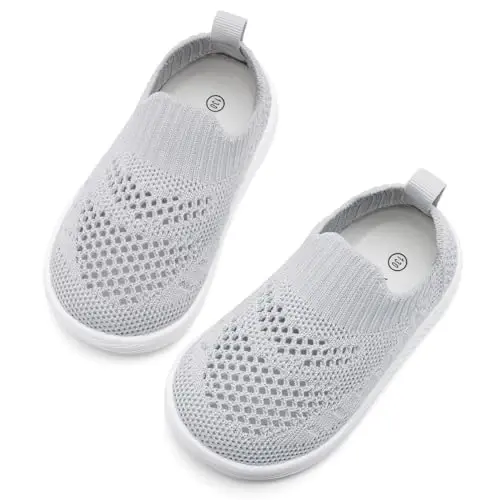MORENDL Baby Toddler Walking Socks Non-Slip Breathable Unisex Casual Sneakers - 4