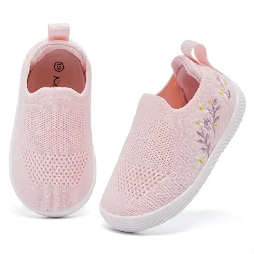 MORENDL Baby Toddler Walking Socks Non-Slip Breathable Unisex Casual Sneakers - 3