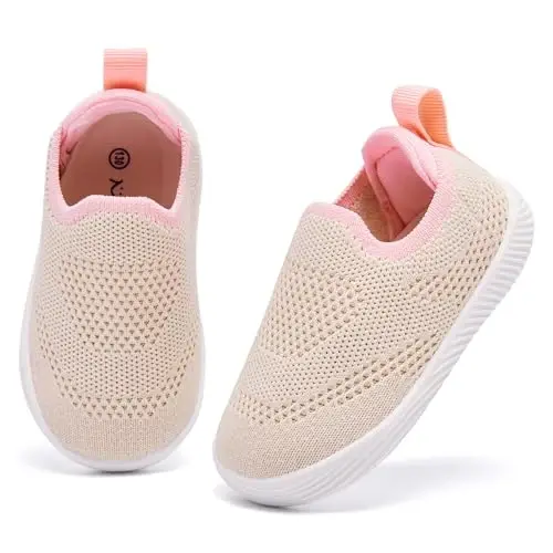 MORENDL Baby Toddler Walking Socks Non-Slip Breathable Unisex Casual Sneakers - 3