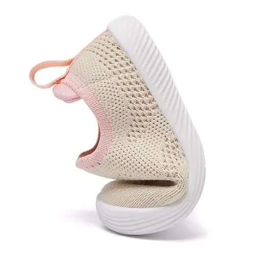 MORENDL Baby Toddler Walking Socks Non-Slip Breathable Unisex Casual Sneakers - 5