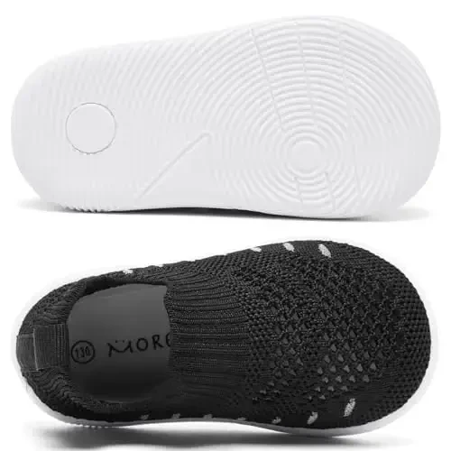 MORENDL Baby Toddler Yurish paypoqlari Sirpanmaydigan nafas oladigan Unisex kundalik krossovkalar - 4