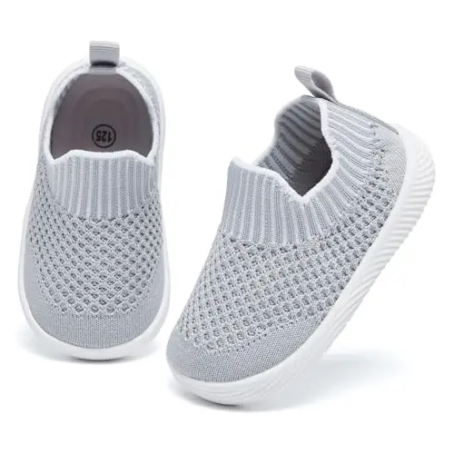 MORENDL Baby Toddler Yurish paypoqlari Sirpanmaydigan nafas oladigan Unisex kundalik krossovkalar - MORENDL (1)