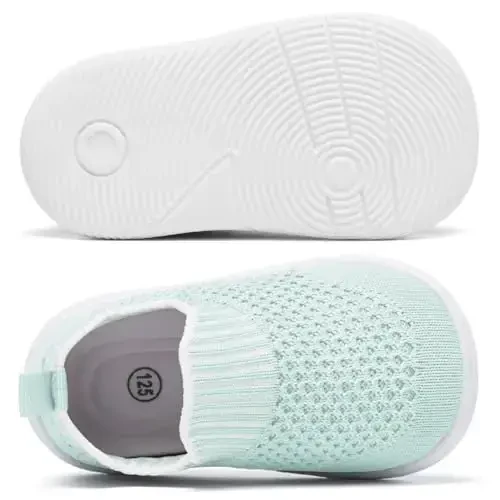 MORENDL Baby Toddler Yurish paypoqlari Sirpanmaydigan nafas oladigan Unisex kundalik krossovkalar - 4