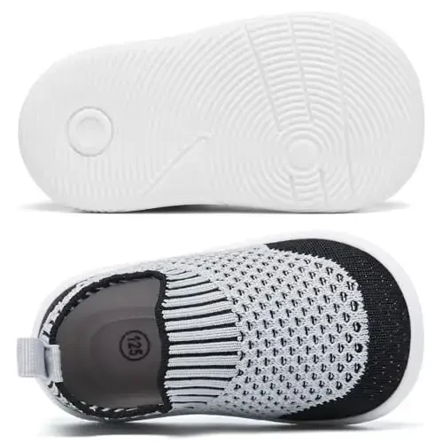 MORENDL Baby Toddler Yurish paypoqlari Sirpanmaydigan nafas oladigan Unisex tasodifiy krossovkalar - 4