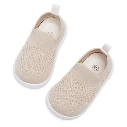 MORENDL Baby Toddler Yurish paypoqlari Sirpanmaydigan nafas oladigan Unisex tasodifiy krossovkalar - 3