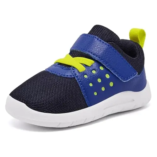 MORENDL Toddler Baby Shoes 0-4 Years Boy Girl Lightweight Breathable Non-Slip Sports Sneakers Running Walking Tennis Barefoot Shoes - 2