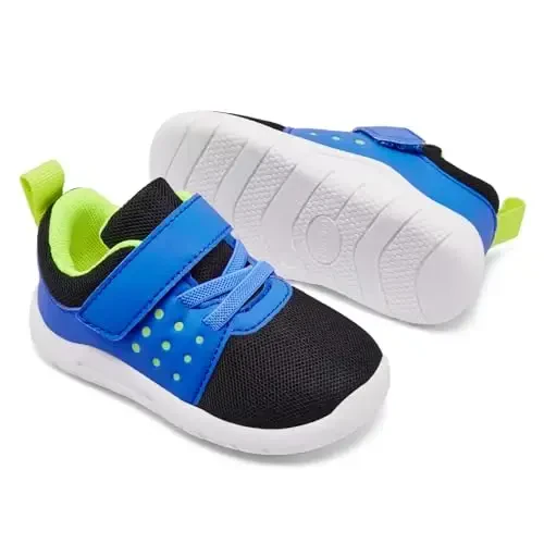 MORENDL Toddler Baby Shoes 0-4 Years Boy Girl Lightweight Breathable Non-Slip Sports Sneakers Running Walking Tennis Barefoot Shoes - 3
