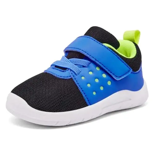 MORENDL Toddler Baby Shoes 0-4 Years Boy Girl Lightweight Breathable Non-Slip Sports Sneakers Running Walking Tennis Barefoot Shoes - 2