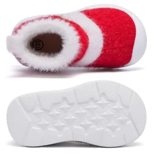 MORENDL Toddler Sock Shoes Baby Walking Shoes Infant Slippers Boys & Girls Non-Slip Sneakers - 5