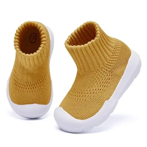 MORENDL Toddler Sock Shoes Baby Walking Shoes Infant Slippers Boys & Girls Non-Slip Sneakers - 3