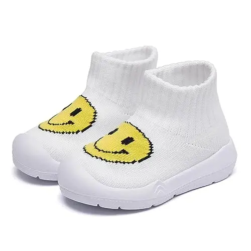 MORENDL Toddler Sock Shoes Baby Walking Shoes Infant Slippers Boys & Girls Non-Slip Sneakers 