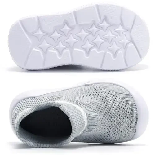MORENDL Toddler Sock Shoes Baby Walking Shoes Infant Slippers Boys & Girls Non-Slip Sneakers - 5