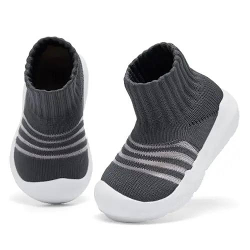 MORENDL Toddler Sock Shoes Baby Walking Shoes Infant Slippers Boys & Girls Non-Slip Sneakers 