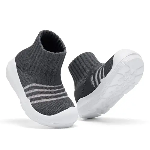 MORENDL Toddler Sock Shoes Baby Walking Shoes Infant Slippers Boys & Girls Non-Slip Sneakers - MORENDL (1)