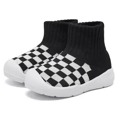 MORENDL Toddler Sock Shoes Baby Walking Shoes Infant Slippers Boys & Girls Non-Slip Sneakers - 1