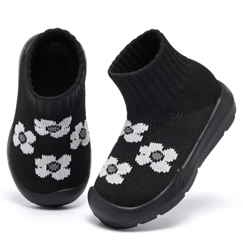 MORENDL Toddler Sock Shoes Baby Walking Shoes Infant Slippers Boys & Girls Non-Slip Sneakers - 2