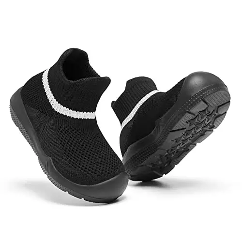 MORENDL Toddler Sock Shoes Baby Walking Shoes Infant Slippers Boys & Girls Non-Slip Sneakers - 3