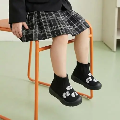 MORENDL Toddler Sock Shoes Baby Walking Shoes Infant Slippers Boys & Girls Non-Slip Sneakers - MORENDL