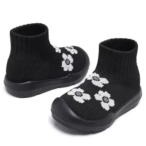 MORENDL Toddler Sock Shoes Baby Walking Shoes Infant Slippers Boys & Girls Non-Slip Sneakers - 3