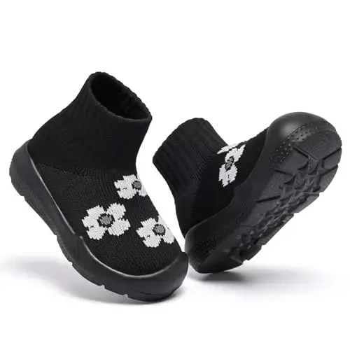 MORENDL Toddler Sock Shoes Baby Walking Shoes Infant Slippers Boys & Girls Non-Slip Sneakers - 4