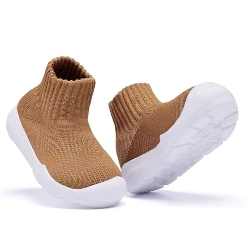 MORENDL Toddler Sock Shoes Baby Walking Shoes Infant Slippers Boys & Girls Non-Slip Sneakers - 3
