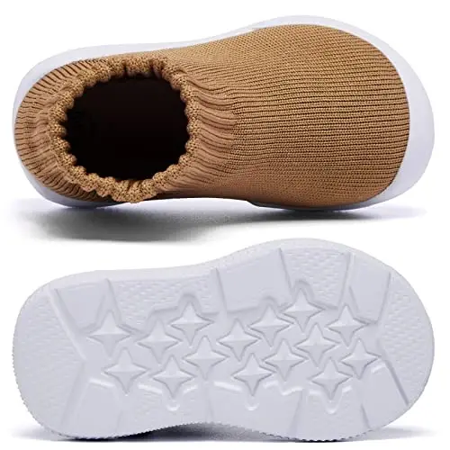 MORENDL Toddler Sock Shoes Baby Walking Shoes Infant Slippers Boys & Girls Non-Slip Sneakers - 5