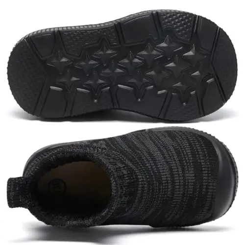 MORENDL Toddler Sock Shoes Baby Walking Shoes Infant Slippers Boys & Girls Non-Slip Sneakers - 4