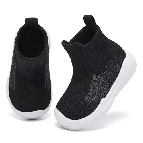 MORENDL Toddler Sock Shoes Baby Walking Shoes Infant Slippers Boys & Girls Non-Slip Sneakers - 2