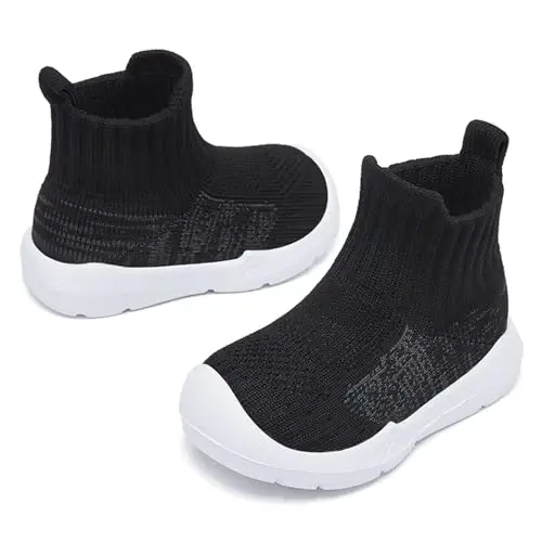 MORENDL Toddler Sock Shoes Baby Walking Shoes Infant Slippers Boys & Girls Non-Slip Sneakers - 3