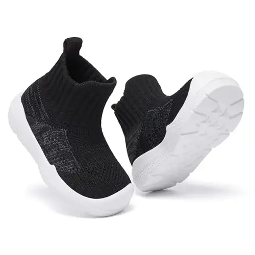 MORENDL Toddler Sock Shoes Baby Walking Shoes Infant Slippers Boys & Girls Non-Slip Sneakers - 5