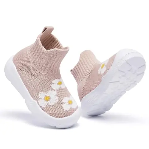 MORENDL Toddler Sock Shoes Baby Walking Shoes Infant Slippers Boys & Girls Non-Slip Sneakers - 4